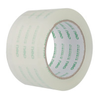 得力(deli) 30213 普透明封箱 胶带[6卷/筒*2筒装]快递物流打包胶布48mm*100y*45um