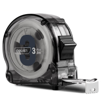 得力(deli)DL270316T 钢卷尺 透明壳(灰)3mX16mm