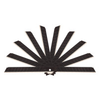 得力(deli)黑刃美工刀片锋利裁纸刀片10片/盒 78002