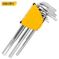 得力(deli)DL3590 8件套加长平头内六角套装 螺丝刀 内六 方扳手