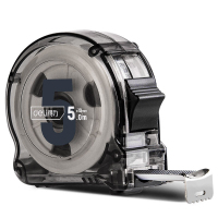 得力(deli)DL270519T 钢卷尺透明壳 (灰)5mX19mm