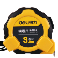 得力(deli)DL3796 钢卷尺自锁(黄) 5mX19mm