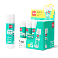 得力(deli)21g高粘度PVA固体胶水/胶棒 快干耐用便携 学习生活手工DIY 12支/盒办公用品P07102
