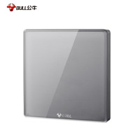 公牛 开关插座空白面板墙面墙壁86型暗装电源 多功能钛金灰G50 G50B101