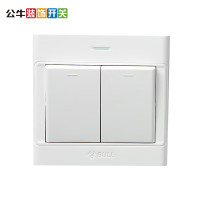公牛(BULL)明装开关 G09 系列 二开双控开关 86型面板开关 G09K212Y