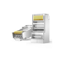 绿联 50248 六类网线 屏蔽水晶头 镀金工程级 100个装