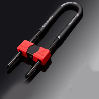 好汉锁具玻璃门U型锁防盗锁商铺门店长款锁 执手锁13-36型