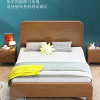 中伟 1.2米床实木床单人床公寓床宿舍床(2*1.2米)公差±5cm