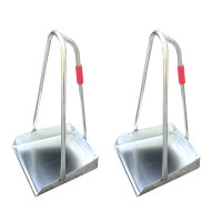 久丰100 大号商用红柄扫把簸箕 环卫铁簸箕清洁用垃圾铲扒斗灰斗铲(单位:只)