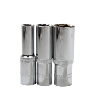 长城精工六角加长套筒长套筒头12.5mm大飞棘轮扳手套头10/17/30mm 30mm(534030)