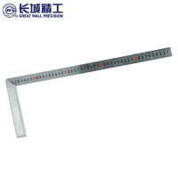 长城 角尺工业级大号高精度木工不锈钢直角尺90度钢拐尺钢 角尺 500mm(130150