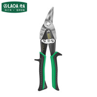 LAOA老A 左弯头航空剪 10英寸铁皮剪刀 工业剪强力龙骨剪子 LA119402
