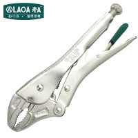 老A(LAOA)大力钳 多功能固定钳子 圆口 加持钳 阀门管道钳 10英寸 LA111410
