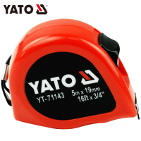 易尔拓(YATO)卷尺5米钢卷尺米尺高精度尺子自锁盒尺公英制 5Mx19MM YT-71143