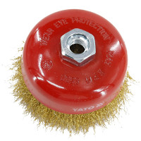 易尔拓 YATO YT-4766 100mm 除锈钢丝刷钢丝轮 金属碗型曲丝 单个