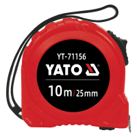 易尔拓(YATO)卷尺钢卷尺盒尺伸缩尺米尺ABS耐摔 尺子10米 10mx25mm YT-71156