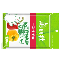 美丽雅 HC060159 一次性手套 100只入 PE材质