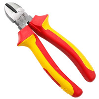 易尔拓(YATO) YT-21159 高压绝缘斜嘴钳斜口钳剪线钳子 钳铬钒钢7英寸