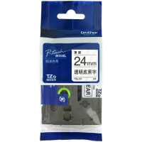 兄弟 TZe-151 标签打印机色带 透明底 黑字 24mm
