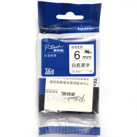 兄弟(brother) TZe-FX211标签机色带 6mm 白底黑字