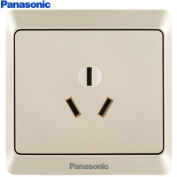 松下Panasonic WMWA106Y-N插座面板三孔一位16A空调插座 86型雅悦香槟金