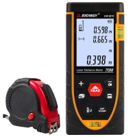 深达威(SNDWAY)测距仪红外线手持激光测量仪电子尺量房尺卷尺高精度测量工具70米 双水平泡 SW-M70卷尺套装