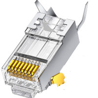 山泽 超六类水晶头 WJ6A100U 带 屏蔽 100个装