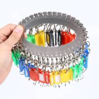 三宇不锈钢钥匙盘钥匙圈钥匙板可标记钥匙牌 钥匙环扣(钥匙盘+标记牌)38位(单位:个)