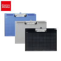 齐心(COMIX)A725 横式平板夹塑胶 文件夹 写字板垫板 颜色随机