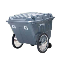 苏识 YJ-A183 苏识环卫垃圾车垃圾清运车 保洁 手推车 400升带盖保洁车 灰色