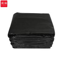 谋福1208 黑色垃圾袋酒店环卫办公塑料袋( 背心70*80 50只装 )
