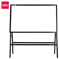 得力(deli)支架式白板 150*90cm A型架磁性大白板办公会议写字板黑板xxxr(附白板擦白板笔磁钉 )8785