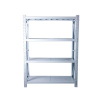 安赛瑞(SAFEWARE)钢制四层仓储货架(主架)白色 200×40×200cm 100kg/层 YX