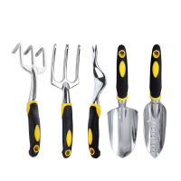 安赛瑞(SAFEWARE)园艺工具五件套 铝合金 银黑黄 30.5x7.5x5.5CM 1kg YX