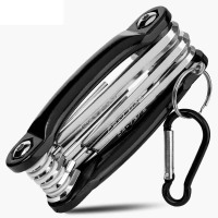 得力(deli) 英制折叠平头内六角组套铝合金架(银)9件套