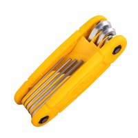 得力(deli) 折叠平头内六角组套(银)8件套