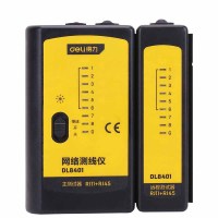 得力(deli) 网络测线仪(黄)RJ11+RJ45
