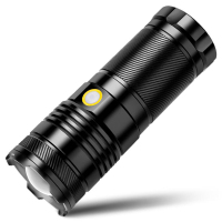 得力(deli) 手电筒变焦(黑)2600lm8100mAh