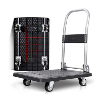 得力(deli) 平板车钢管加强型(灰)100kg