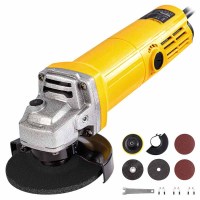 得力(deli) 交流角磨机外置碳刷(黄)750Wφ100后开关