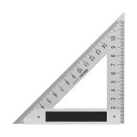 得力(deli) 三角尺铝压铸(黑)200mm