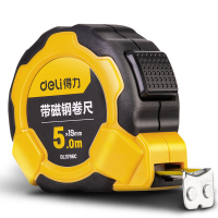 得力(deli) 钢卷尺带磁自锁(黄)5mx19mm