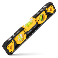 得力(deli) 水平尺工字实心铝(黄)300mm