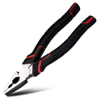 得力(deli) 日式钢丝钳省力型高寿命铬钒钢(红)7