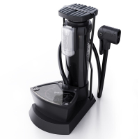 得力(deli) 打气筒脚踏式带表(黑)43.5*145mm