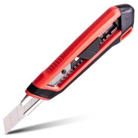 得力(deli) SK2塑柄重型美工刀(红)25mm