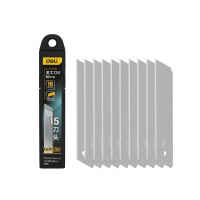 得力(deli) 锋利型美工刀片(黄)规格:18mm 厚度:0.45mm 10片银刃(10个)