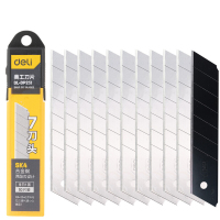 得力(deli) SK4美工刀片(黄)25mm7刀头