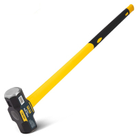 得力(deli) 纤维柄八角锤(黄)8Lb