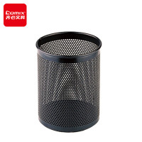 齐心B2002圆形网格笔筒